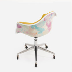 Case Study Furniture® Upholstered Arm Shell Rolling - Mainline Flax Tooting / Tie Dye