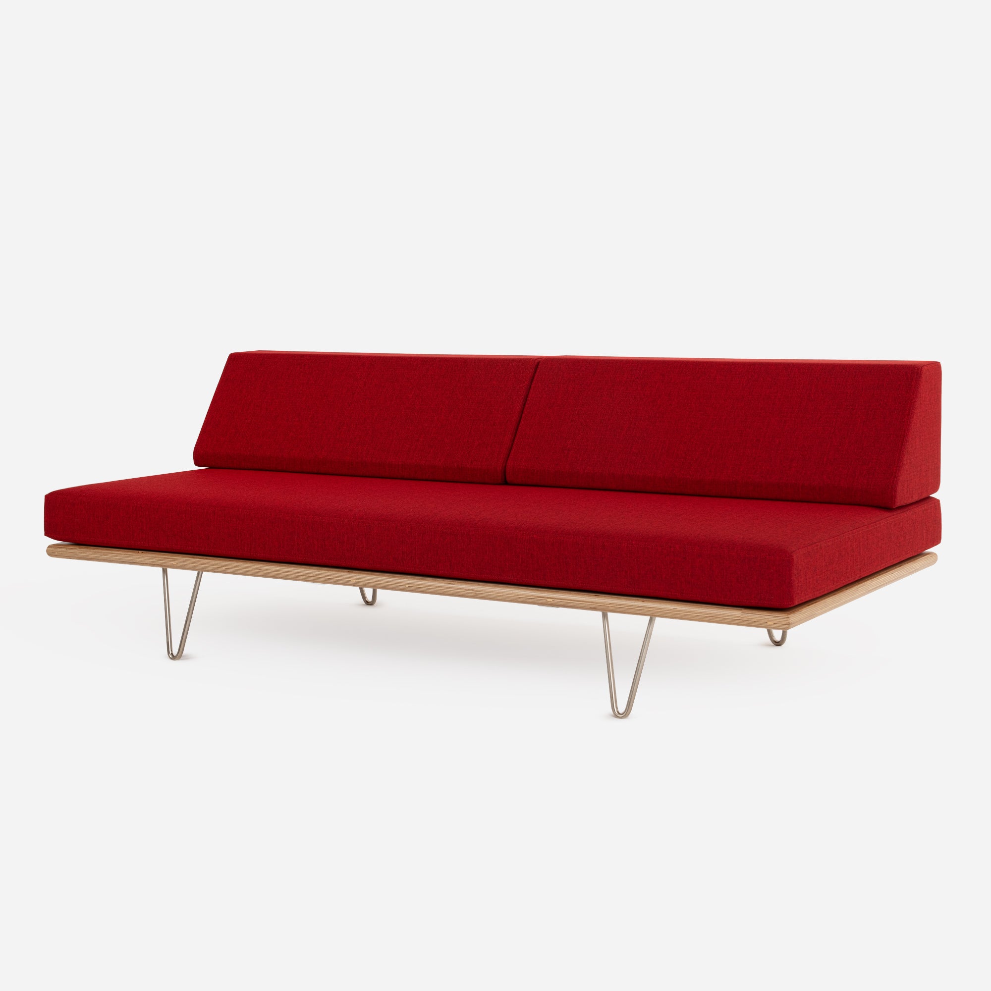 Case Study® Furniture V-Leg Daybed - Claridge Scarlet