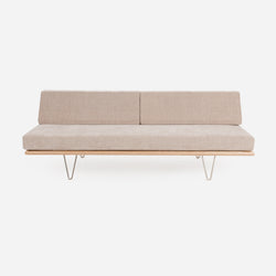 Case Study® Furniture V-leg Daybed - Adelaide Taupe Natural Stain