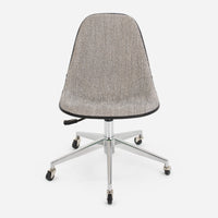 Case Study Furniture® Upholstered Side Shell Rolling - Grey / Cream