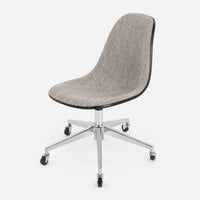 Case Study Furniture® Upholstered Side Shell Rolling - Grey / Cream
