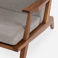 Ojai Chair With Arms - Type 1 Grey Fabric