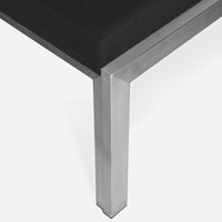 Case Study® Stainless Steel Upholstered End Bench