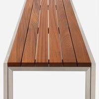 Case Study® ステンレスベンチ - 木製