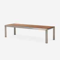 Case Study® ステンレスベンチ - 木製