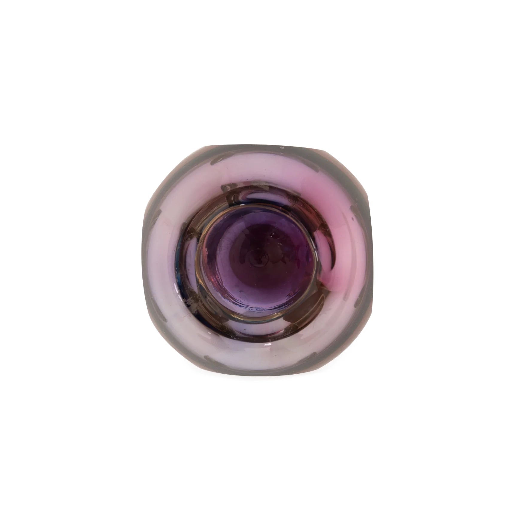 Flavio Poli Faceted Glass Vase