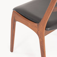 Niels Koefoed Rosewood Drop-leaf Table & Henning Kjaernulf Rosewood Dining Chairs