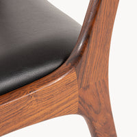 Niels Koefoed Rosewood Drop-leaf Table & Henning Kjaernulf Rosewood Dining Chairs