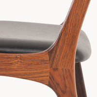 Niels Koefoed Rosewood Drop-leaf Table & Henning Kjaernulf Rosewood Dining Chairs