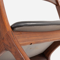 Niels Koefoed Rosewood Drop-leaf Table & Henning Kjaernulf Rosewood Dining Chairs