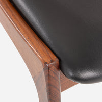 Niels Koefoed Rosewood Drop-leaf Table & Henning Kjaernulf Rosewood Dining Chairs