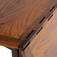 Niels Koefoed Rosewood Drop-Leaf Table & Henning Kjaernulf Rosewood Dining Chairs