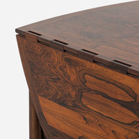 Niels Koefoed Rosewood Drop-leaf Table & Henning Kjaernulf Rosewood Dining Chairs