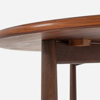 Niels Koefoed Rosewood Drop-leaf Table & Henning Kjaernulf Rosewood Dining Chairs