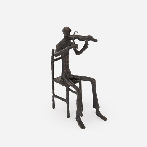 Brutalist Bronze Statue