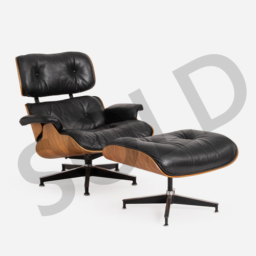 Rosewood Eames Lounge and Ottoman 1977