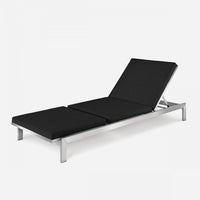 Case Study® Stainless Steel Upholstered Chaise