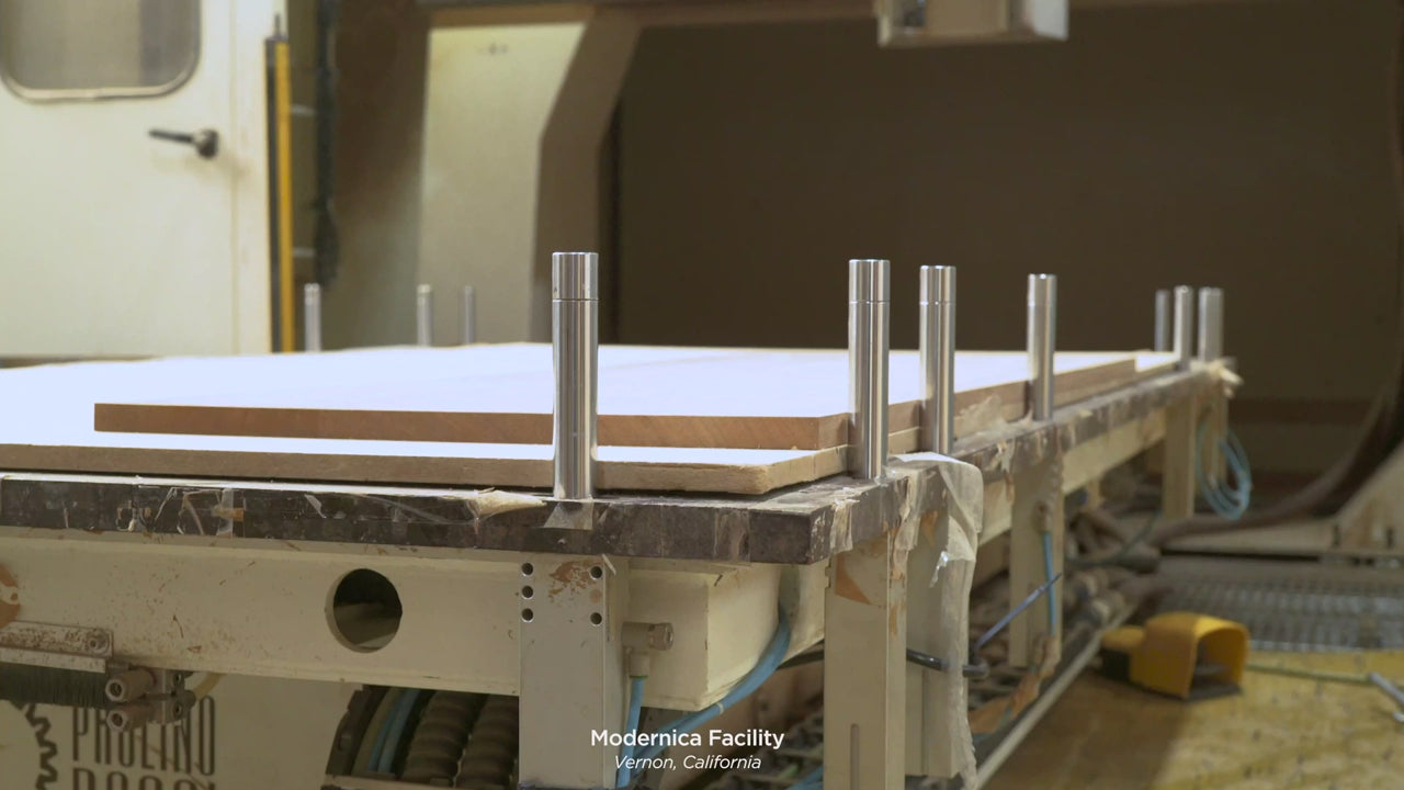 Load video: Solid Wood Credenza
