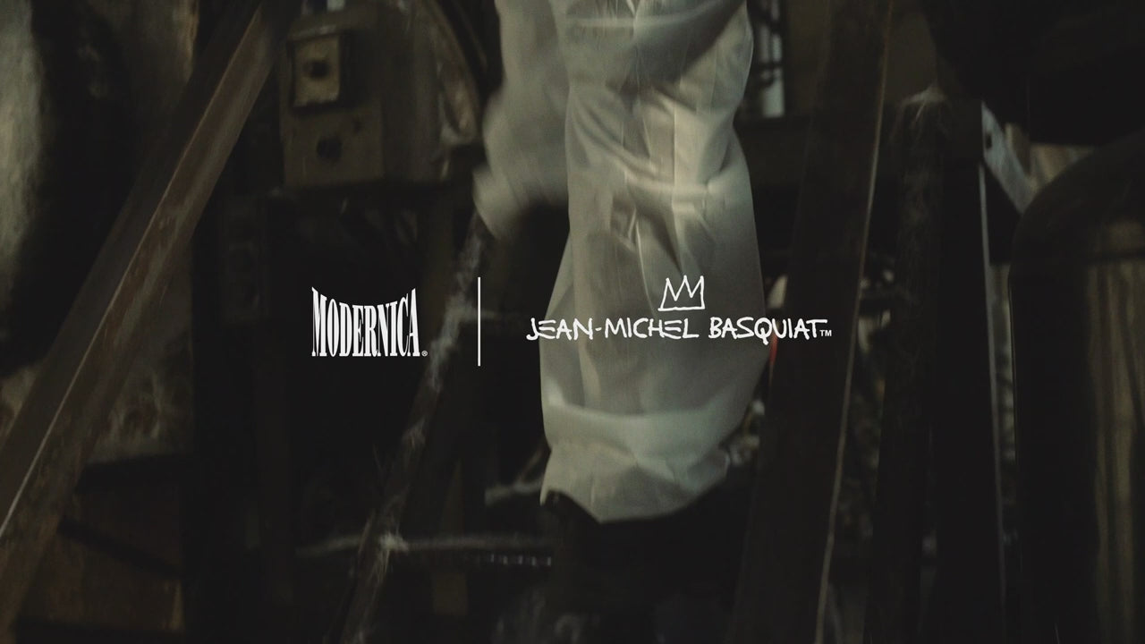 Load video: Case Study® Fiberglass Jean-Michel Basquiat King Eiffel Side Chair