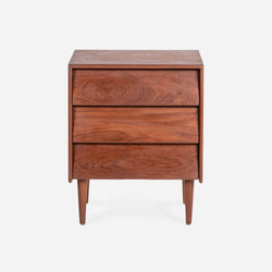 Case Study® Furniture Solid Wood Three Drawer Bedside/Dresser