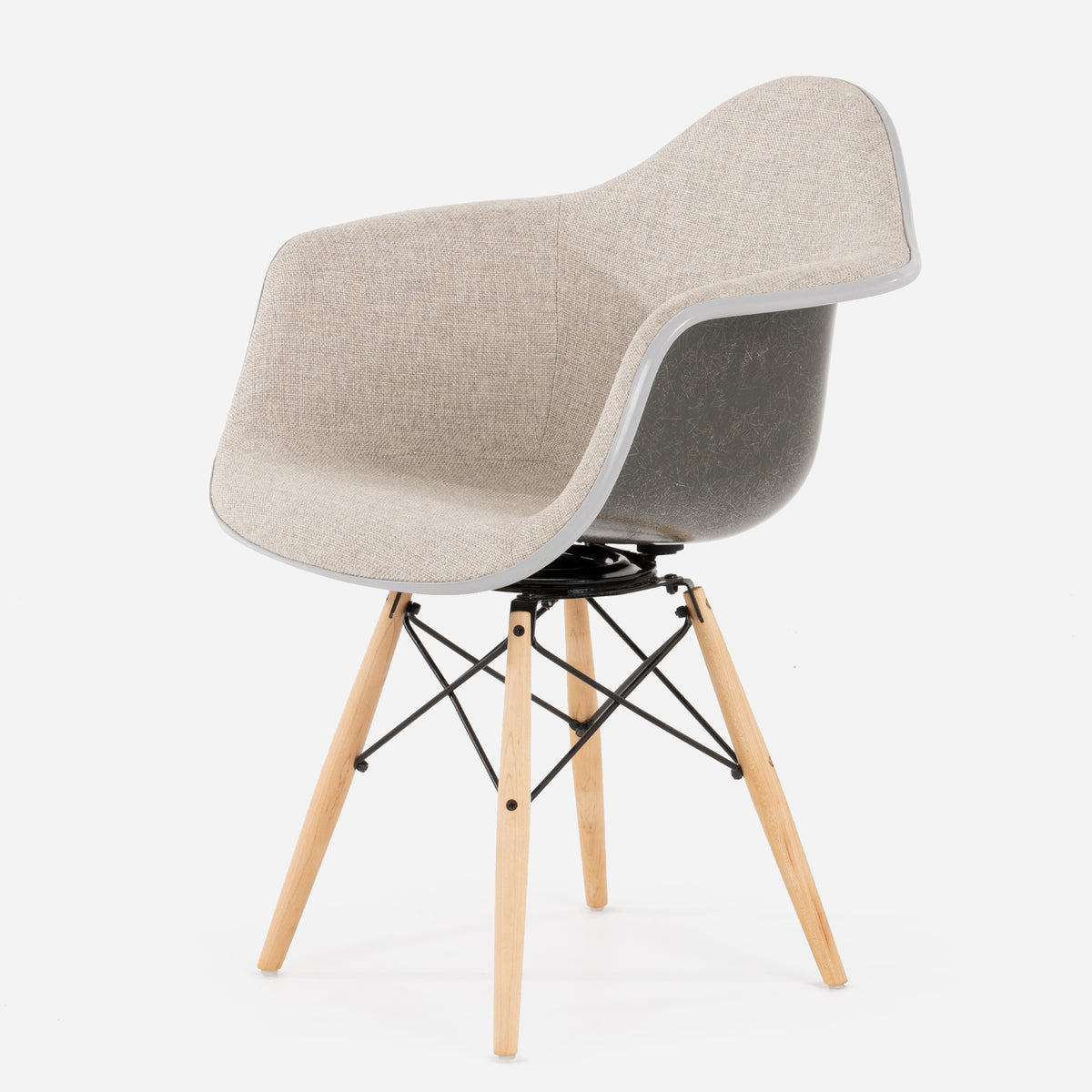 Case Study® Furniture Upholstered Arm Shell Dowel Swivel – Modernica Inc