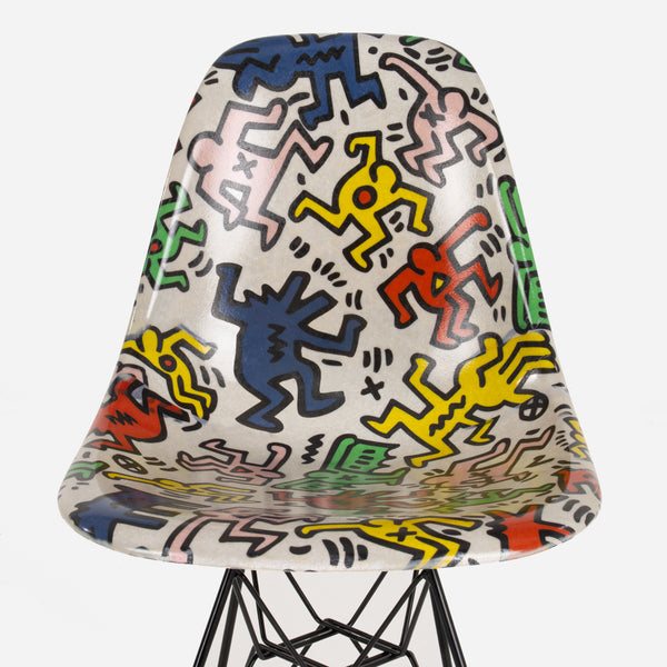 Shell Haring Case Study® Fiberglass Keith Haring Party Eiffel Side Chair – Modernica