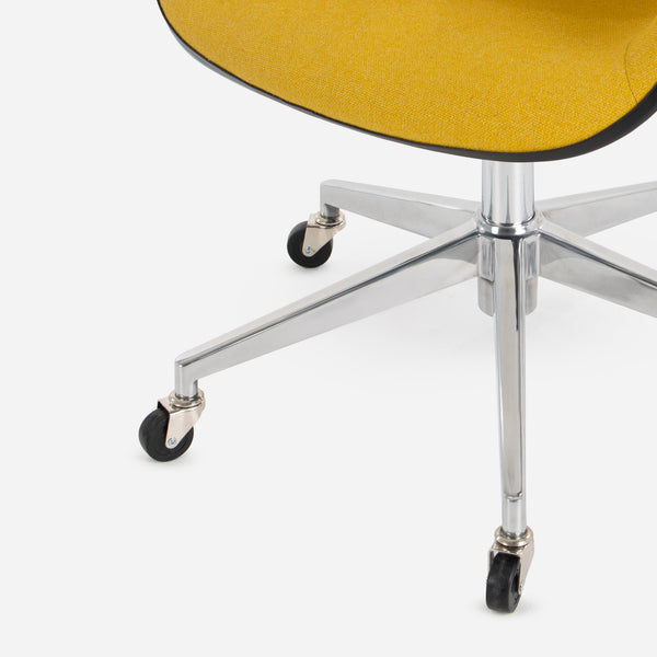 Case Study® Furniture Upholstered Arm Shell Rolling Chair – Modernica