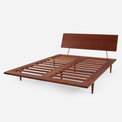 Case Study® Furniture Solid Wood Fastback Bed & Lief Mattress Bundle