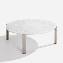 Case Study® Stainless Floating Marble Coffee Table