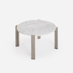 Case Study®Stainless Floating Marble End Table