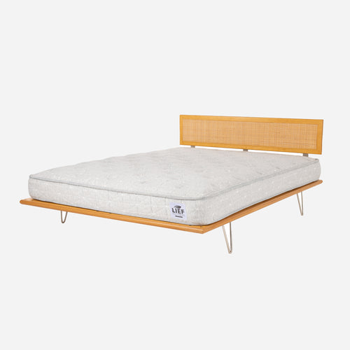 Case Study® Furniture V-Leg Bed with Cane Headboard