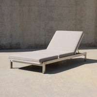 Case Study® Furniture Stainless Chaise - Upholstered - Blend Fog