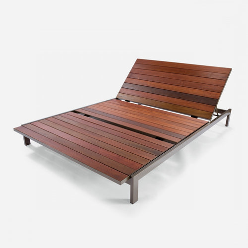 Case Study®Stainless Double Chaise - Wood