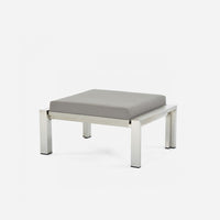 case-study®-stainless-ottoman-upholstered