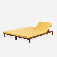 Case Study® Furniture Solid Wood Double Chaise - Upholstered
