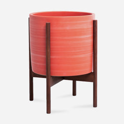 Ceramic Blood Orange Wood Stand