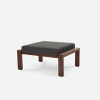 Case Study® Solid Wood Ottoman - Upholstered
