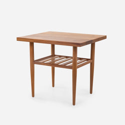 Case Study® Solid Wood End Table with Straight Edge